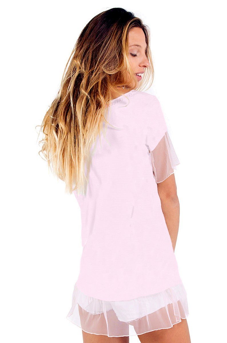 Savage Culture: Blush Pink Daisy Pocket Tunic Ischia