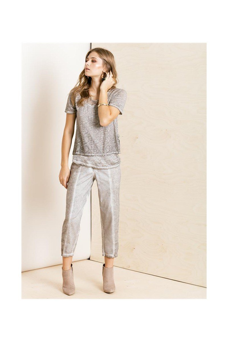 Maloka: Mixed Media Side Tied Cotton Dyed Tunic (More Colors!)