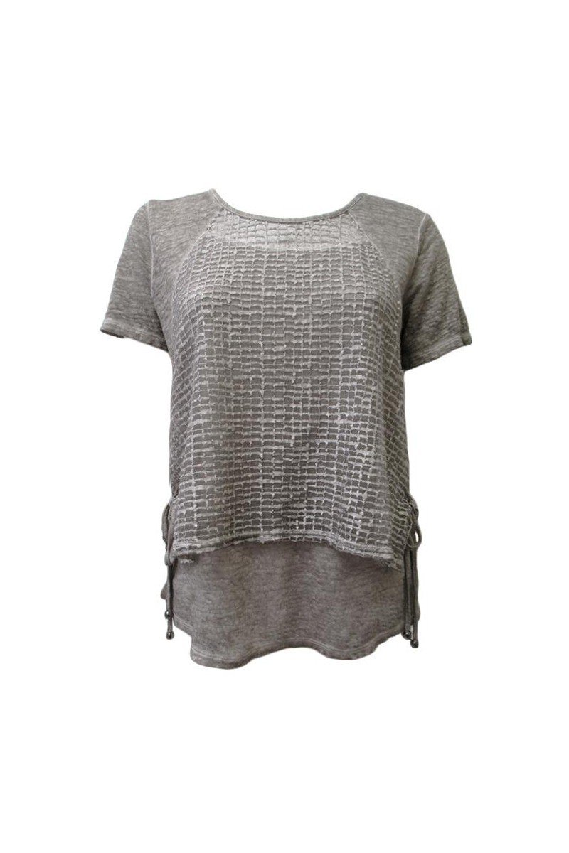 Maloka: Mixed Media Side Tied Cotton Dyed Tunic (More Colors!)