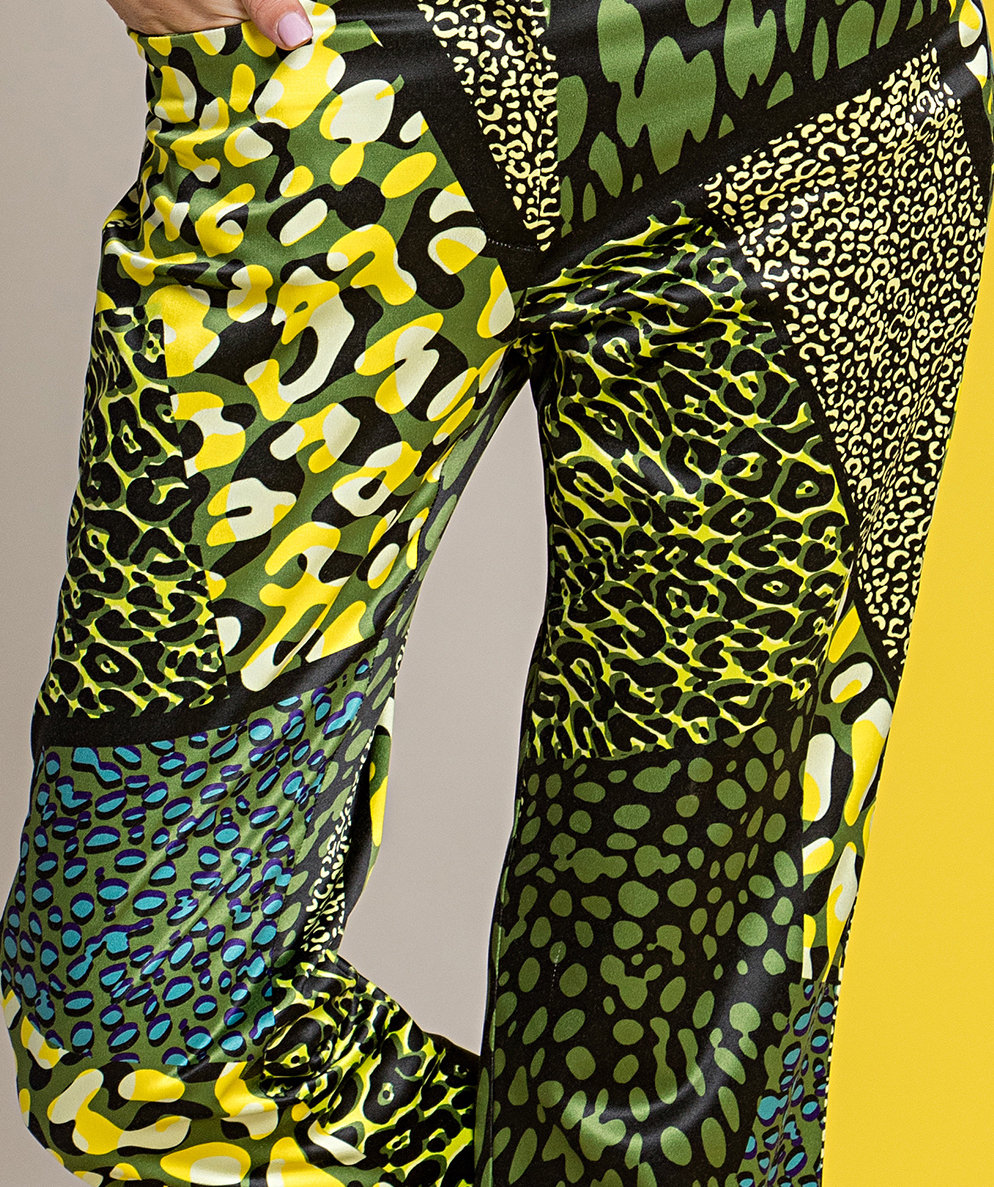 Paul Brial: Olive Martini Colorblock Cropped Pant