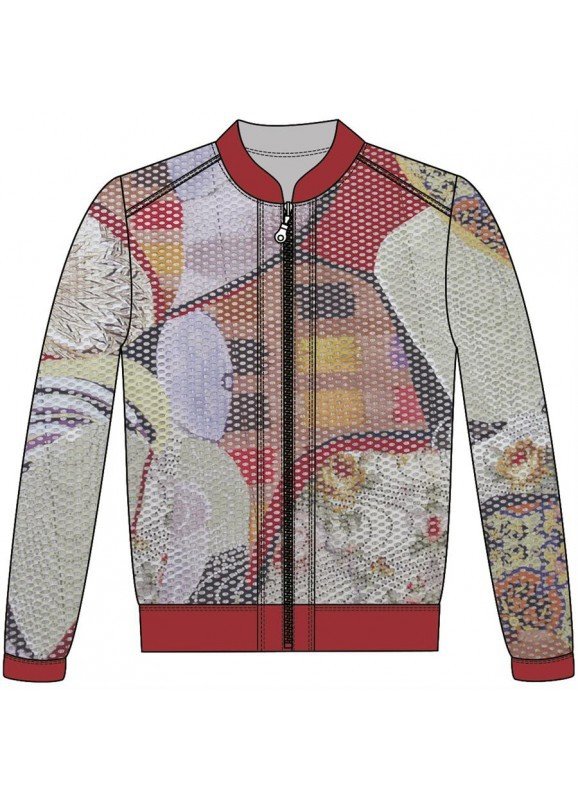 Maloka: Puzzle Abstract Art Zip Up Jacket