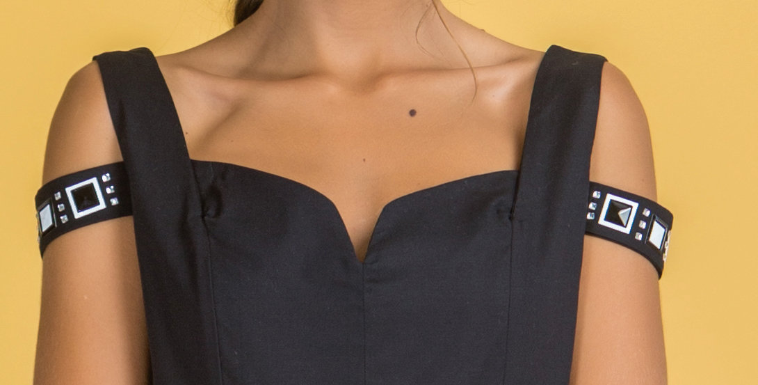 Paul Brial: Sweetheart Bodice Cut Out Shoulder Sexy Vixen Dress