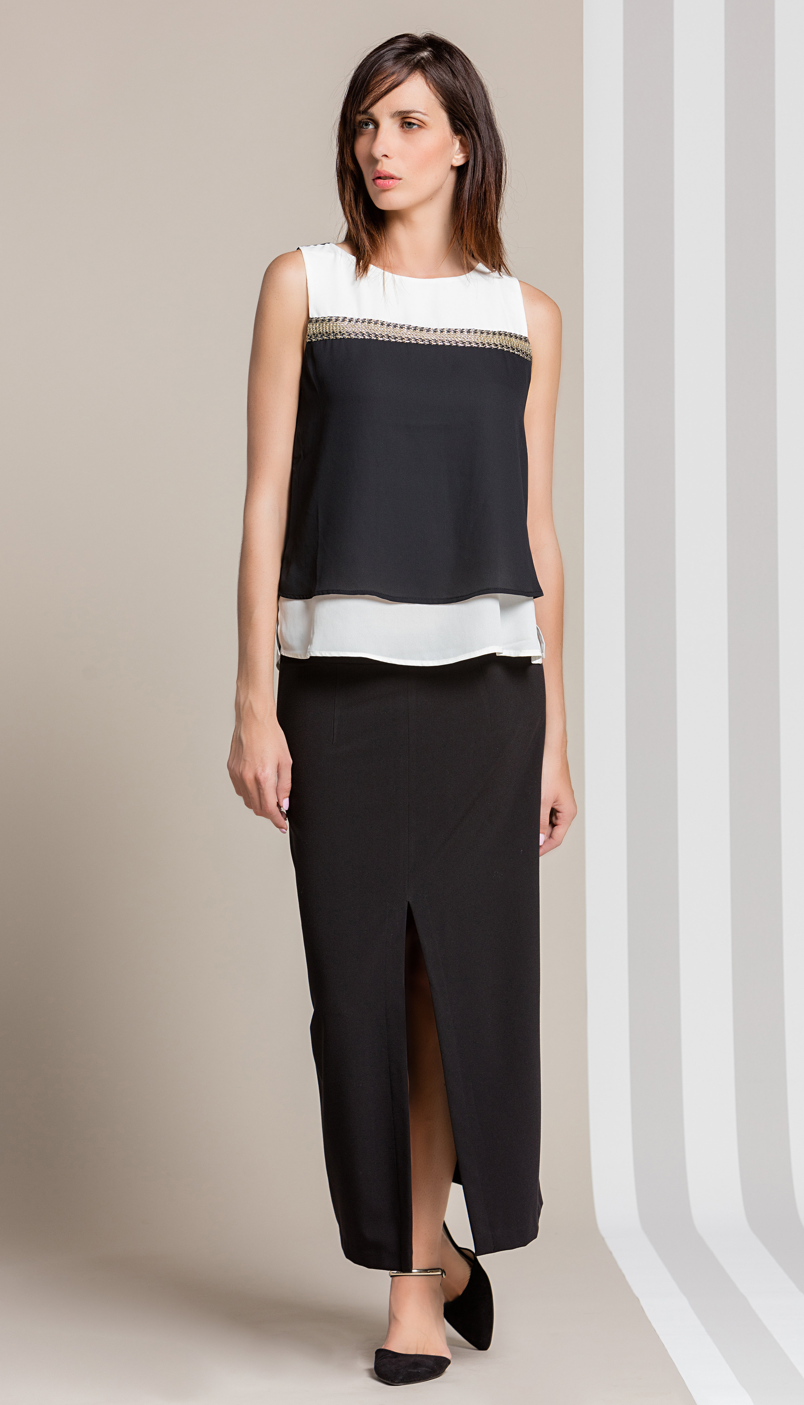 Paul Brial: Waves Colorblock Bling Tunic (More Colors!)