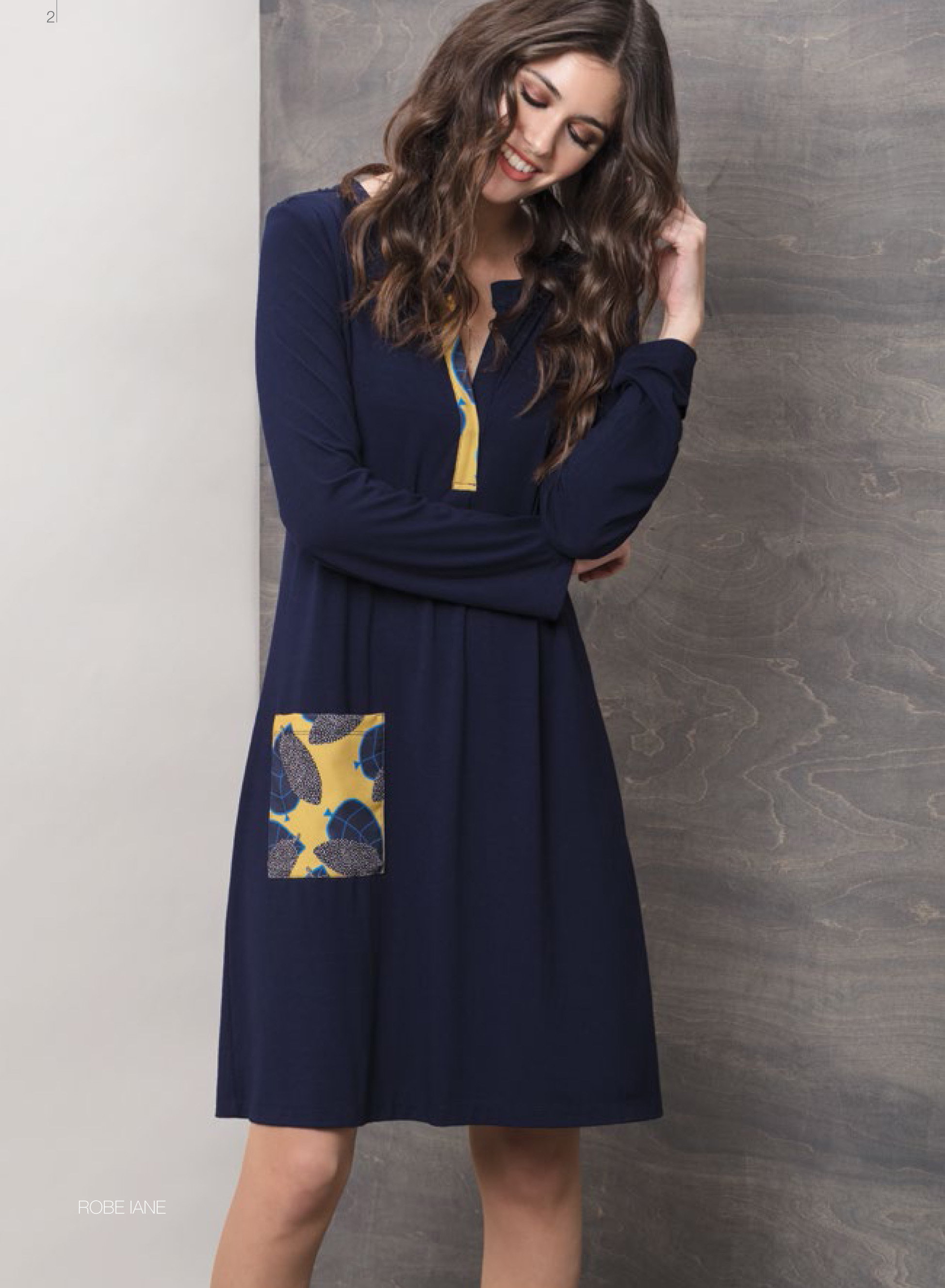 Maloka: Petal Light Soft Cotton Sweater Dress MK_IANE