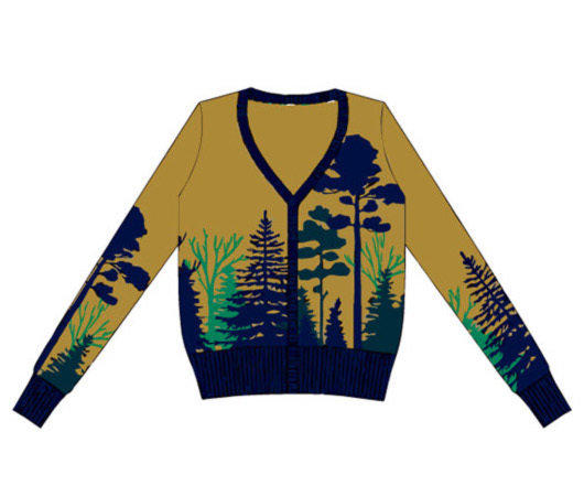 Paul Brial: Purple Forest Soft Sweater