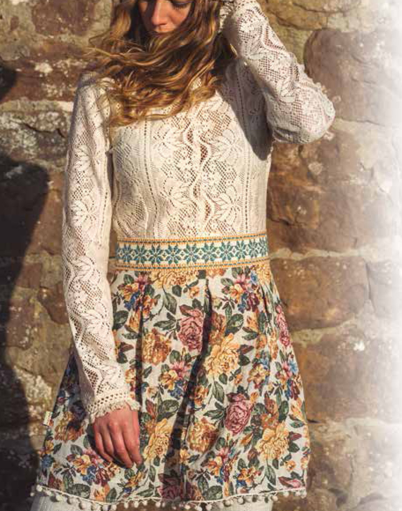 Savage Culture: Floral Flutter Cotton Dress Indo