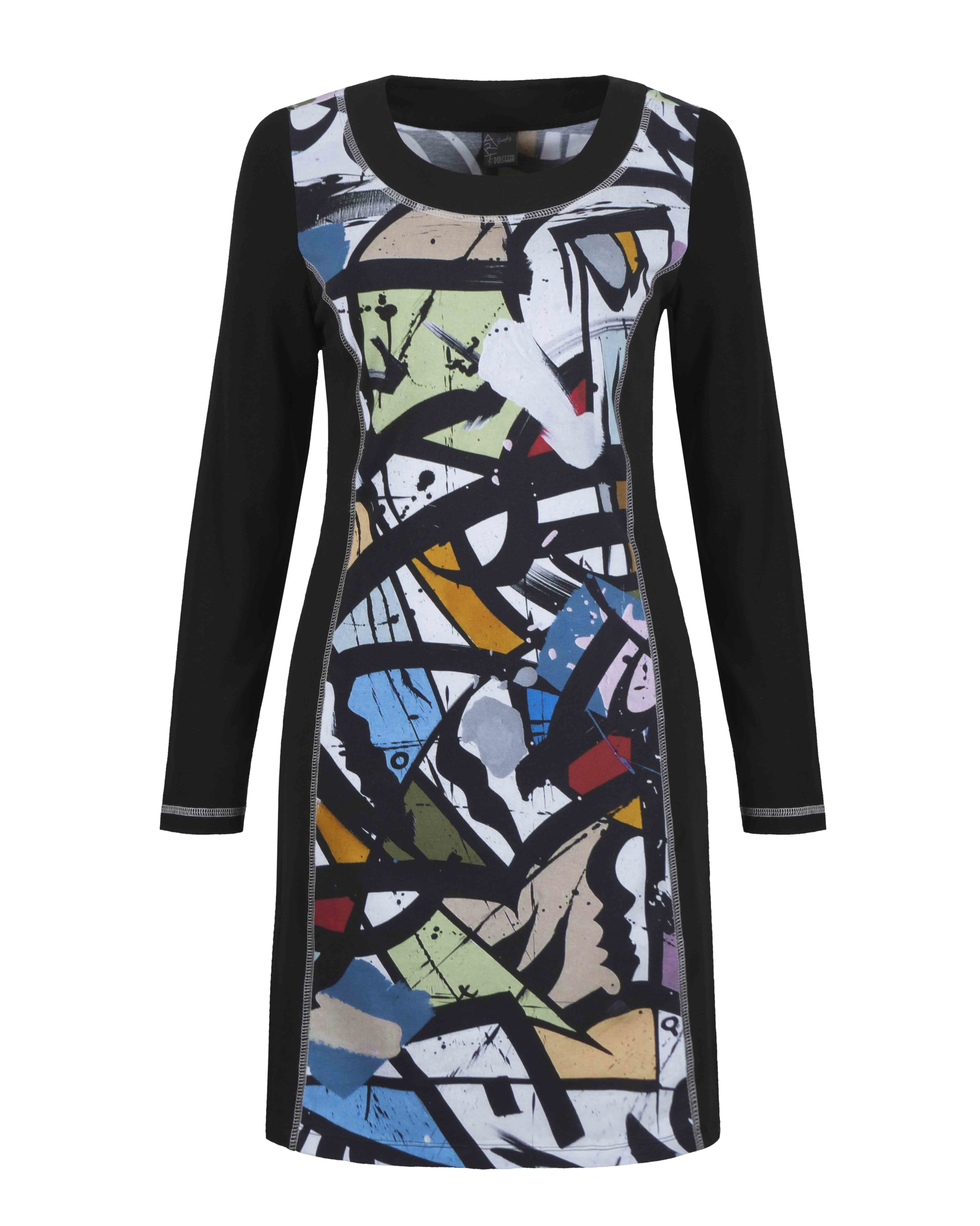 Simply Art Dolcezza: Gorgeous Graffiti Art Cotton Knit Dress/Tunic (Few Left!)
