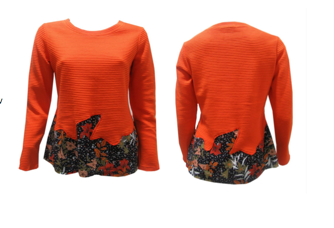 Maloka: Orange Rose Asymmetrical Waist Tunic (More Colors!)