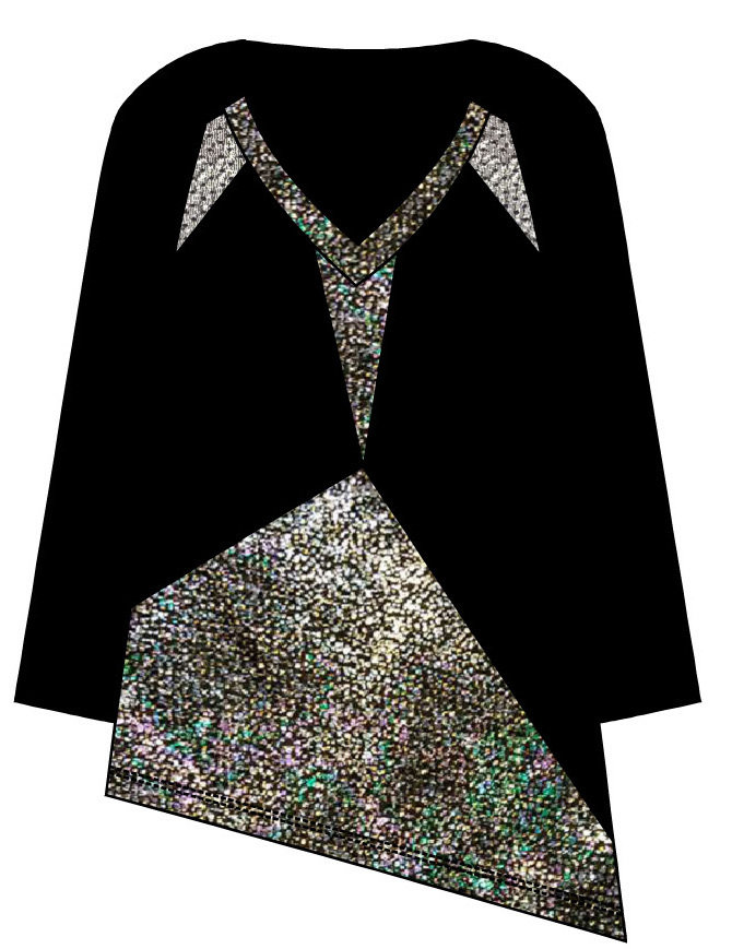 Maloka: Starry Night Asymmetrical Tunic (1 Left!)