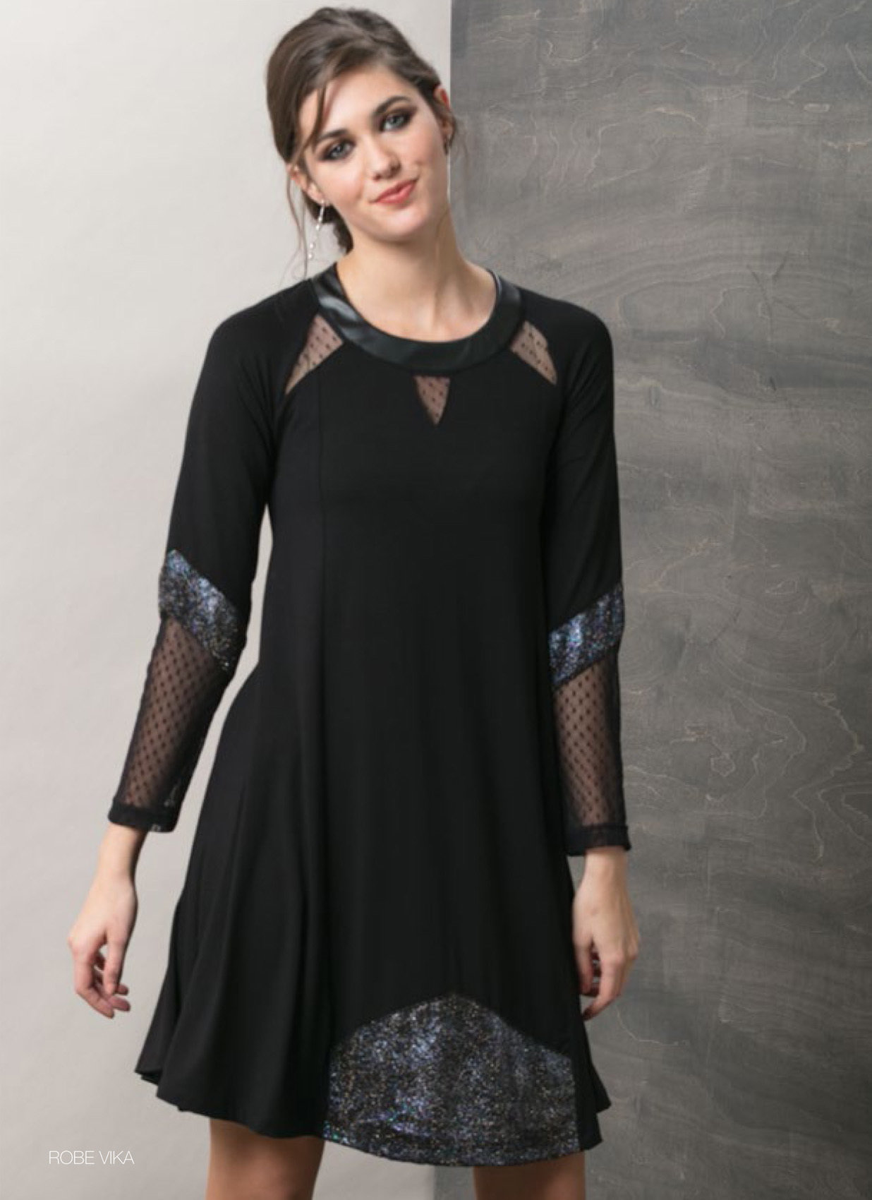Maloka: Starry Night Asymmetrical Midi Dress (1 Left!) MK_VIKA