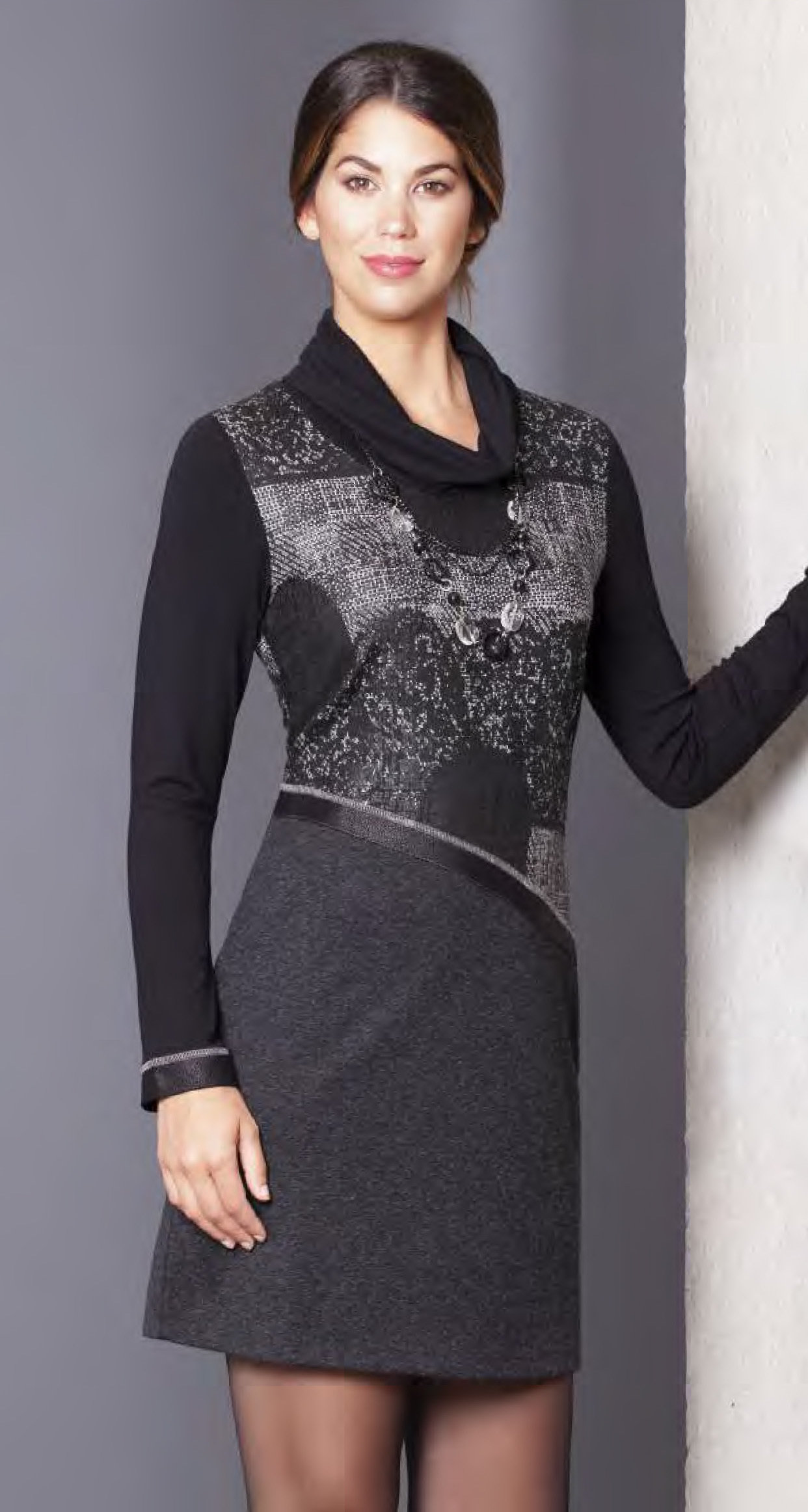 Dolcezza: Asymmetrical Ribboned Waist Dress/Tunic (1 Left!) DOLCEZZA_58105_N