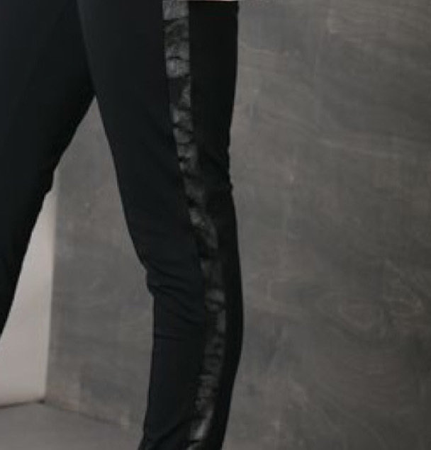 Maloka: In Love Nylon Velvet Sides Legging