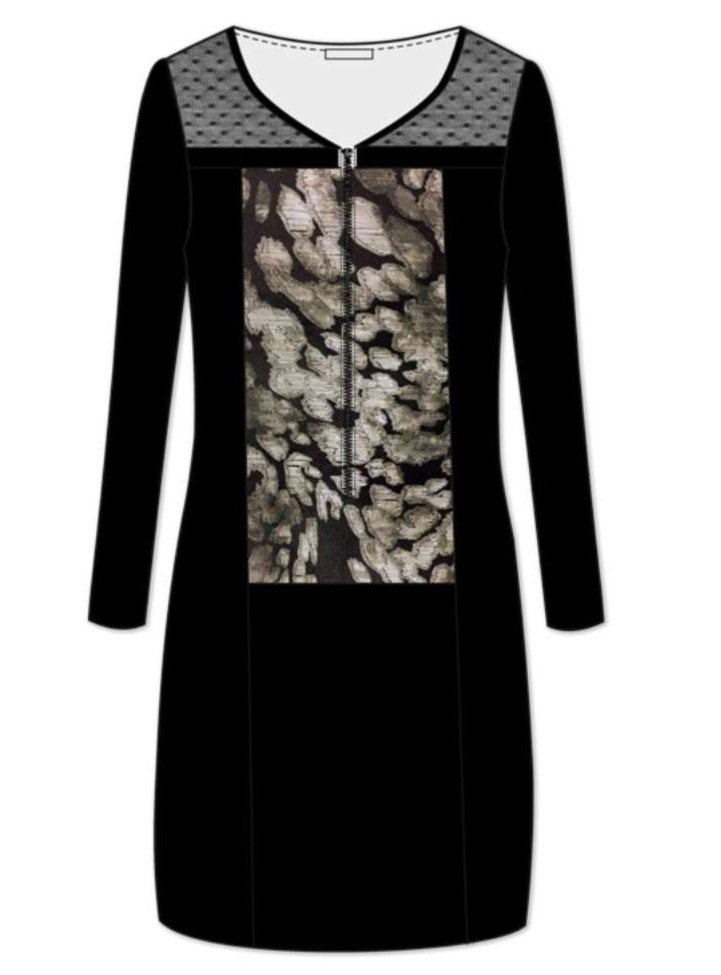 Maloka: Princess Seamed Velvet Zip Dress (Few Left!)