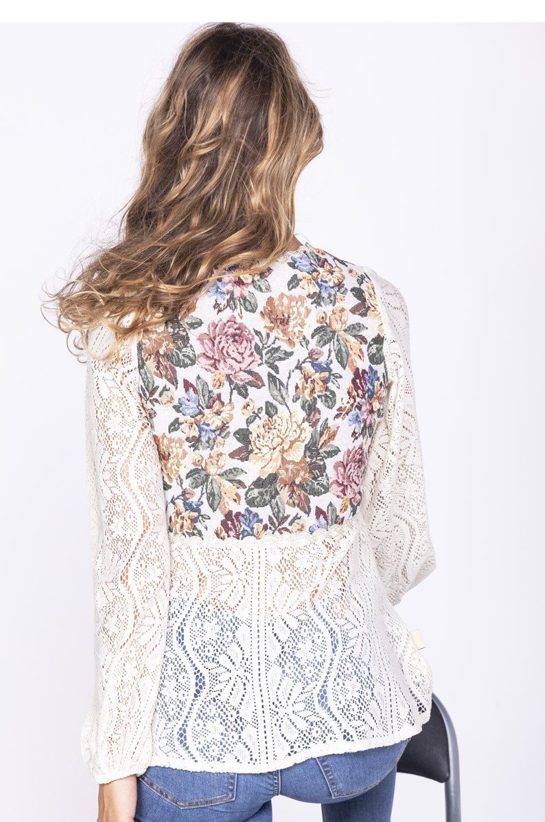 Savage Culture: Floral Flutter Cotton Tunic Indo