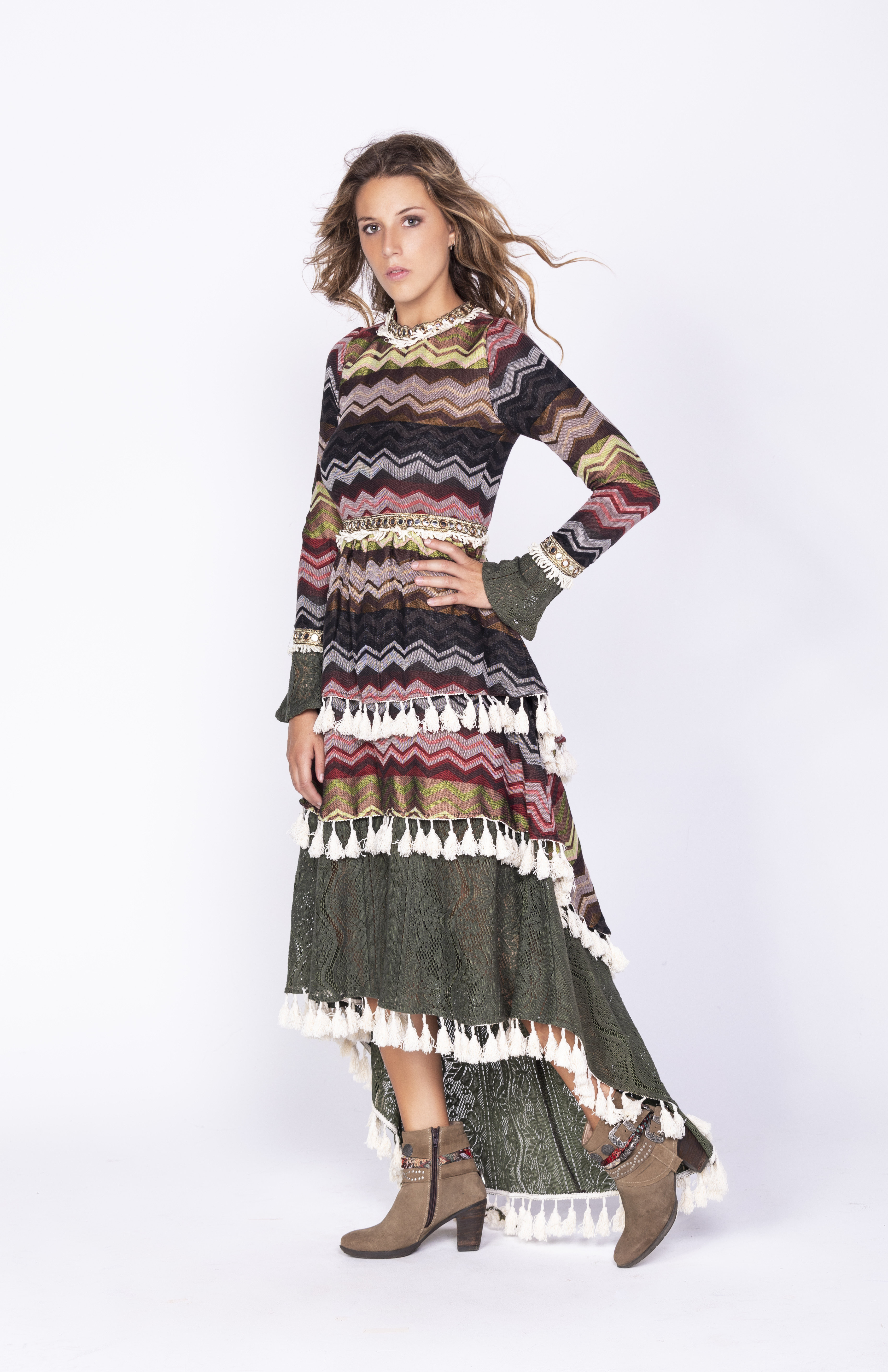 Savage Culture: Layers Of Boho Fun Dress Chambal (1 Left!)