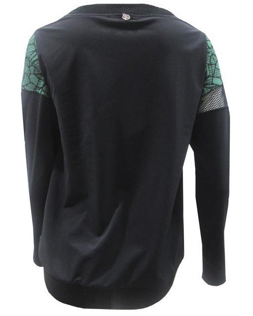 Maloka: Forest Rose Cotton Jacquard Patchwork Asymmetrical Sweater