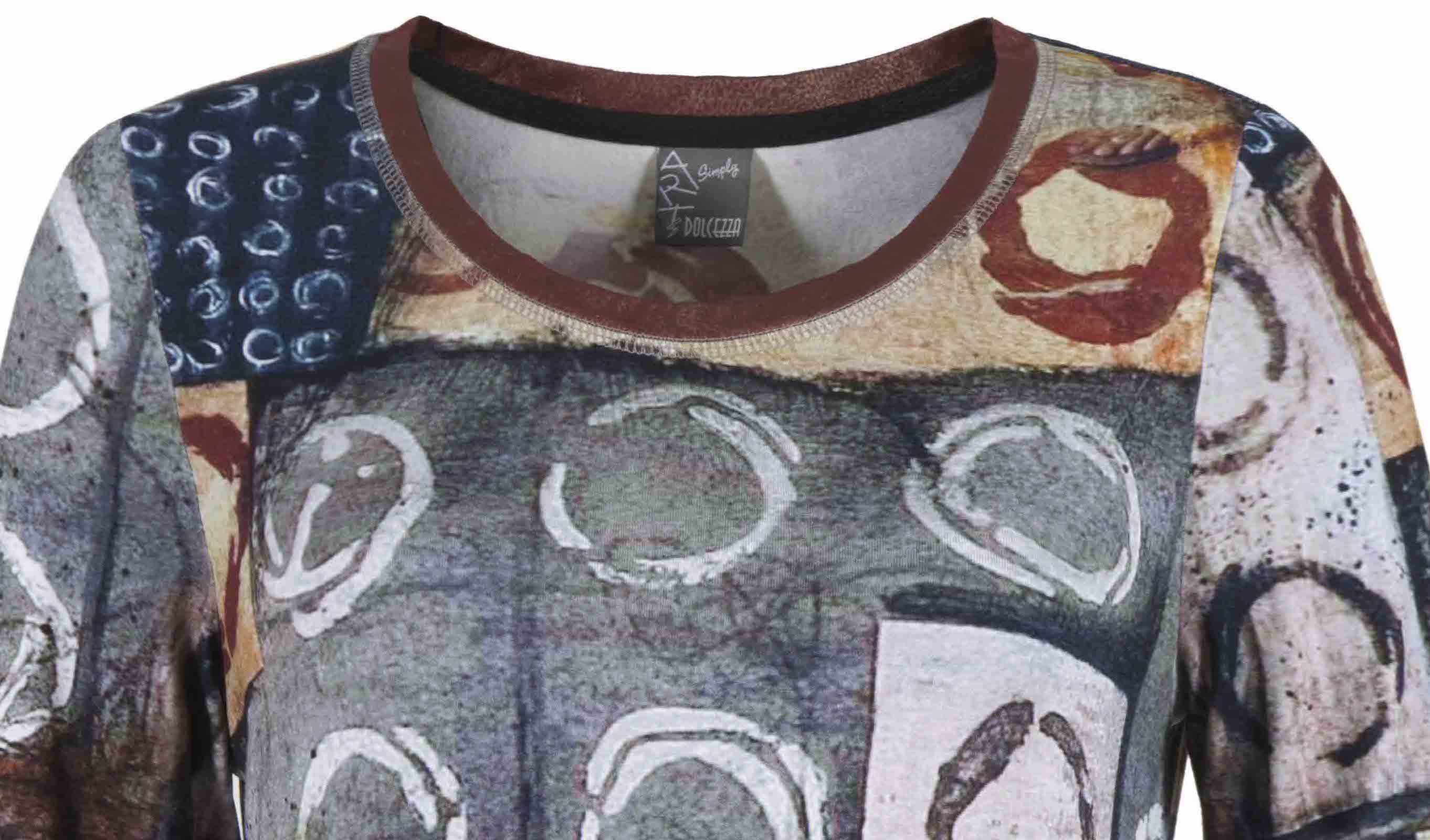 Simply Art Dolcezza: Exotic Truffle Collection Abstract Flutter Tunic