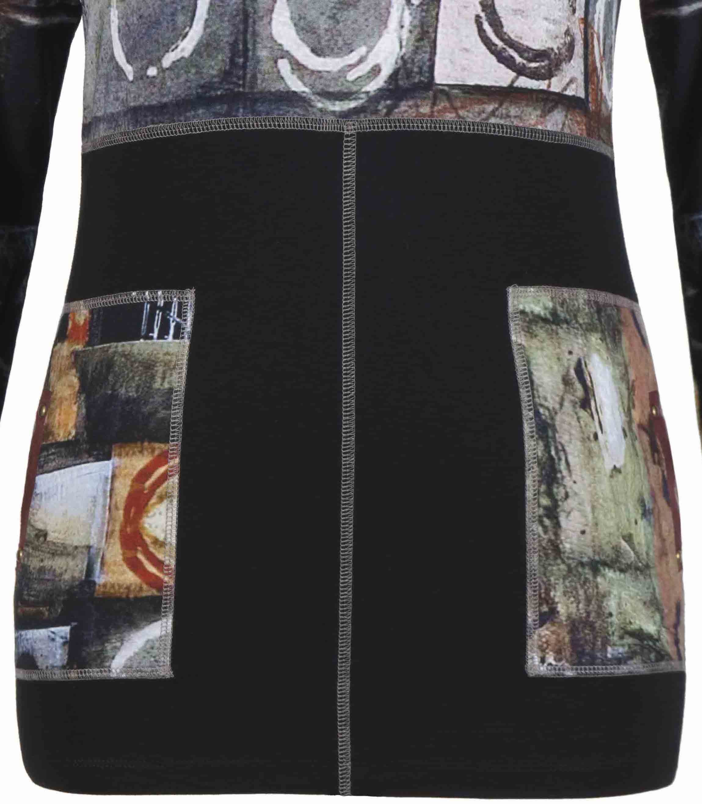 Simply Art Dolcezza: Exotic Truffle Collection Abstract Flutter Tunic