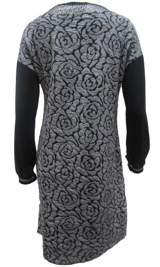 Maloka: Rose Imprinted Swivel Bodice Dress (More Colors!)
