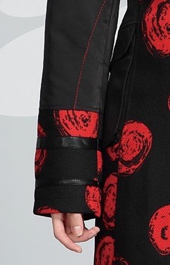 L33 Paris: Abstract Rosette Long Coat