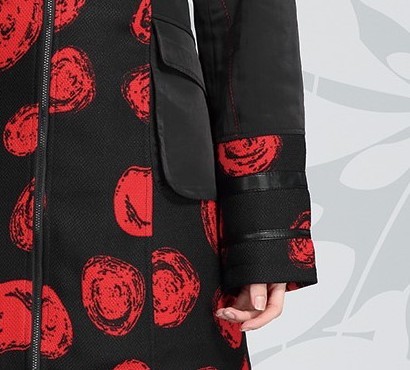 L33 Paris: Abstract Rosette Long Coat