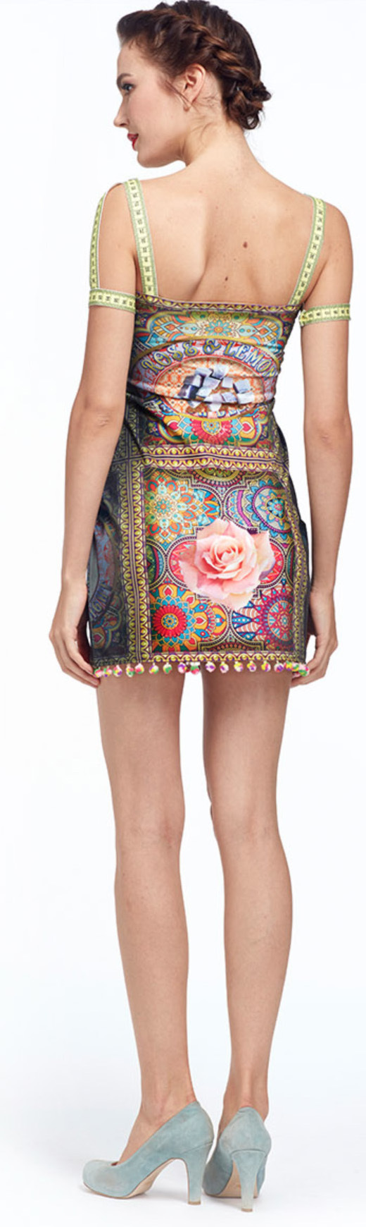 IPNG: Pink Lotus Pom Pom Illusion Mini Dress/Tunic