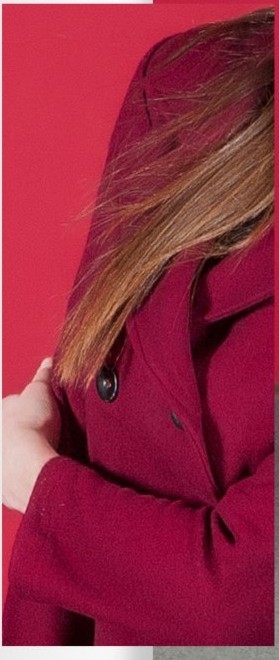 Maloka: Ruffles & Wool Flared Pea Coat (Few Left in Black)