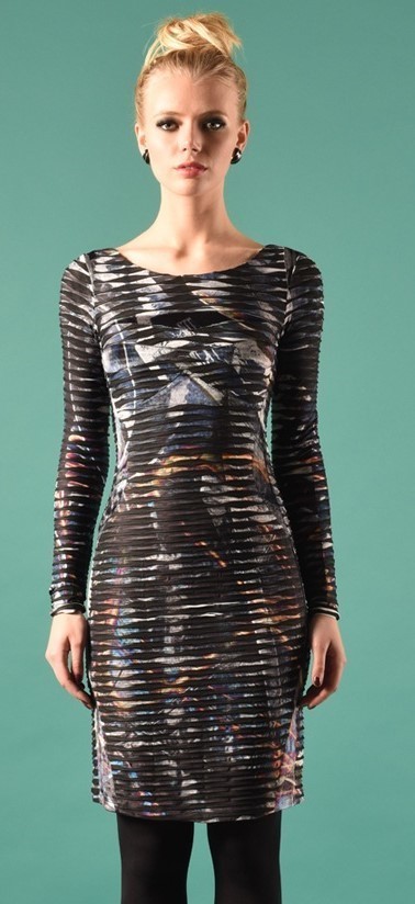 Eroke Italy: Crinkled Lightning Storm Dress (1 Left!)