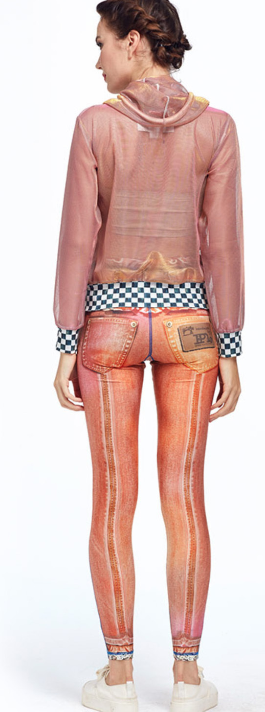 IPNG: Love Me Criss Cross Denim Illusion Legging (Many Colors!)
