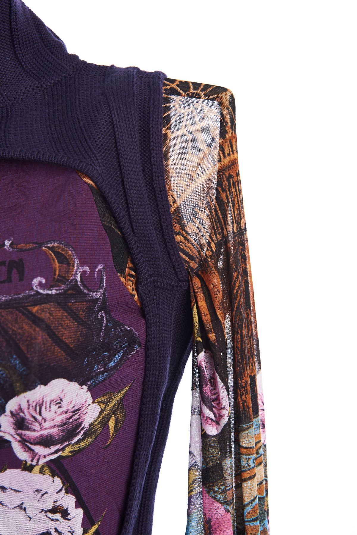 Save The Queen: Poudre Purple Rose Bodice Sweater Tunic (2 Left!)