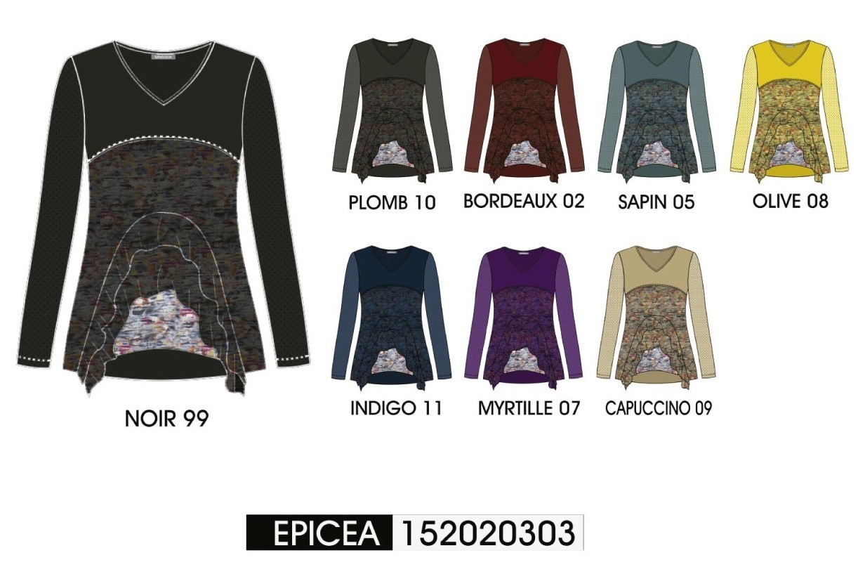 Maloka: Asymmetrical Diamond & Princess Lace Tunic