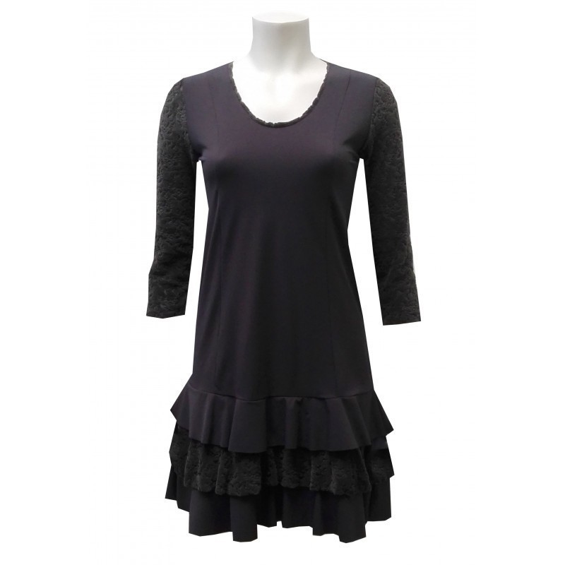 Maloka: Triple Cut Velvet & Contrast Ruffled Hem Dress (1 Left in Powder Blue!)