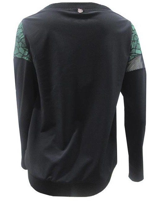 Maloka: Forest Rose Cotton Jacquard Patchwork Asymmetrical Sweater