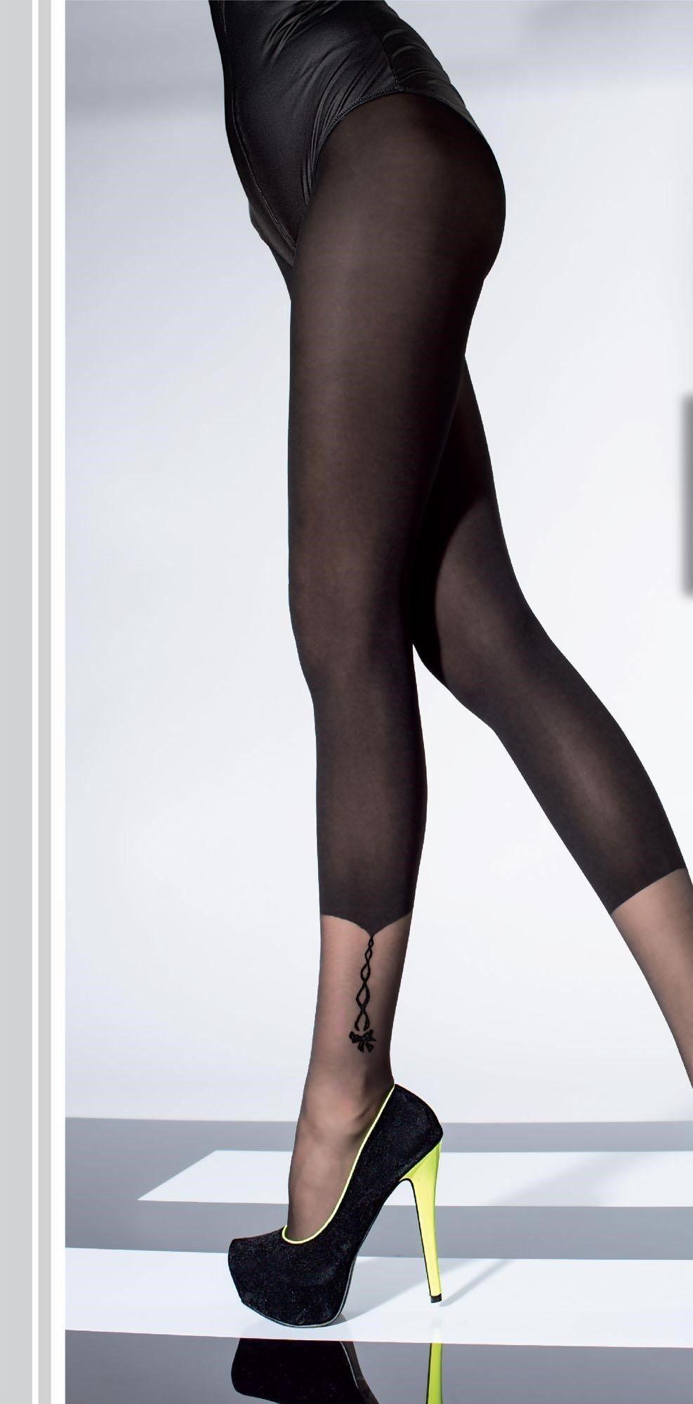 Fiore: Bejeweled Ankle Semi Opaque Tights SOLD OUT FIO_FELICIA