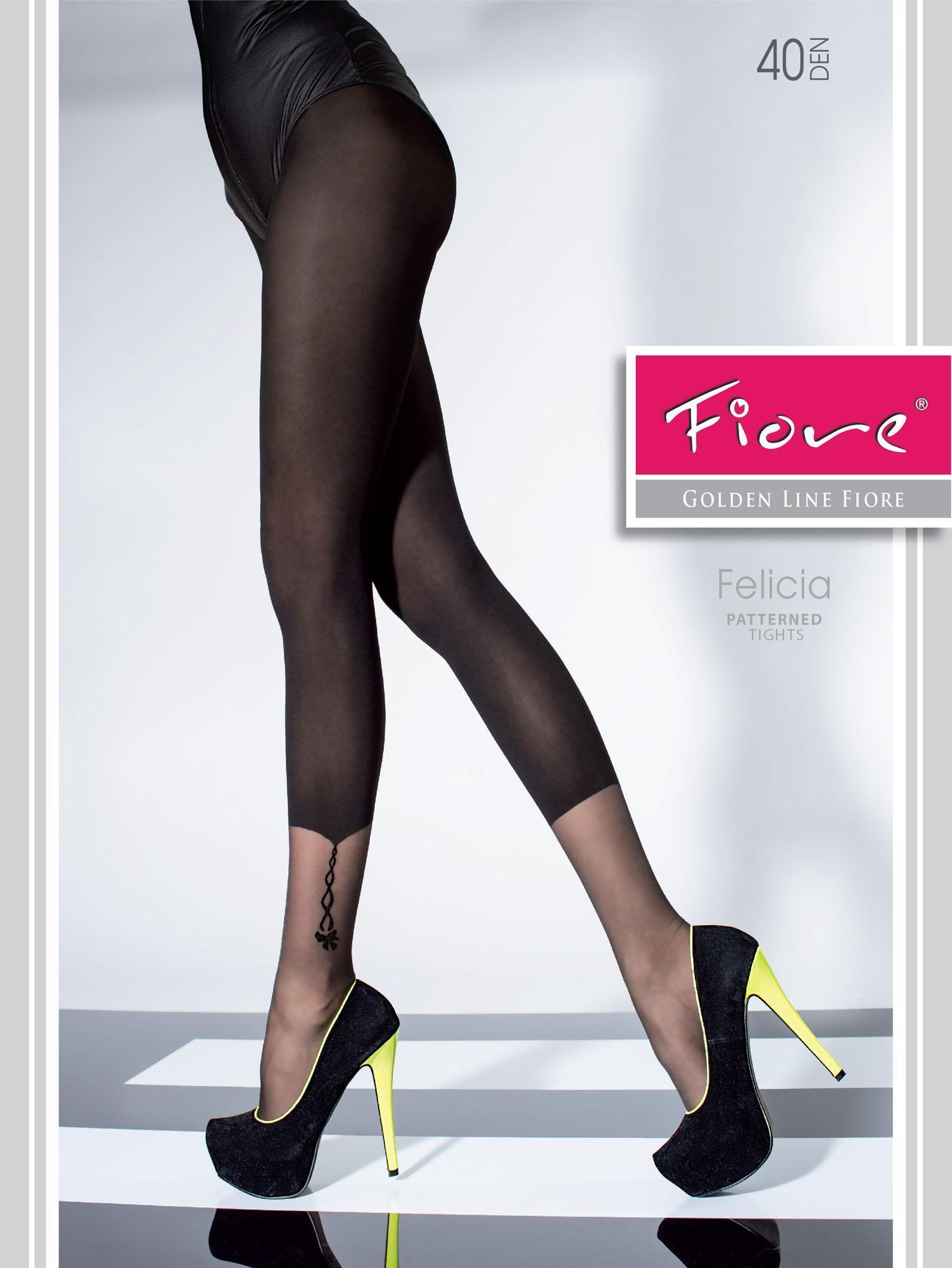 Fiore: Bejeweled Ankle Semi Opaque Tights SOLD OUT