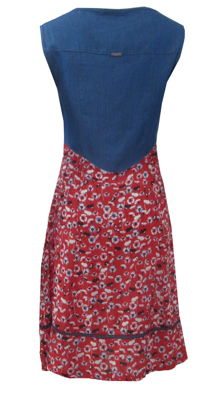 Maloka: Tied Bodice High Waisted Blooming Dress