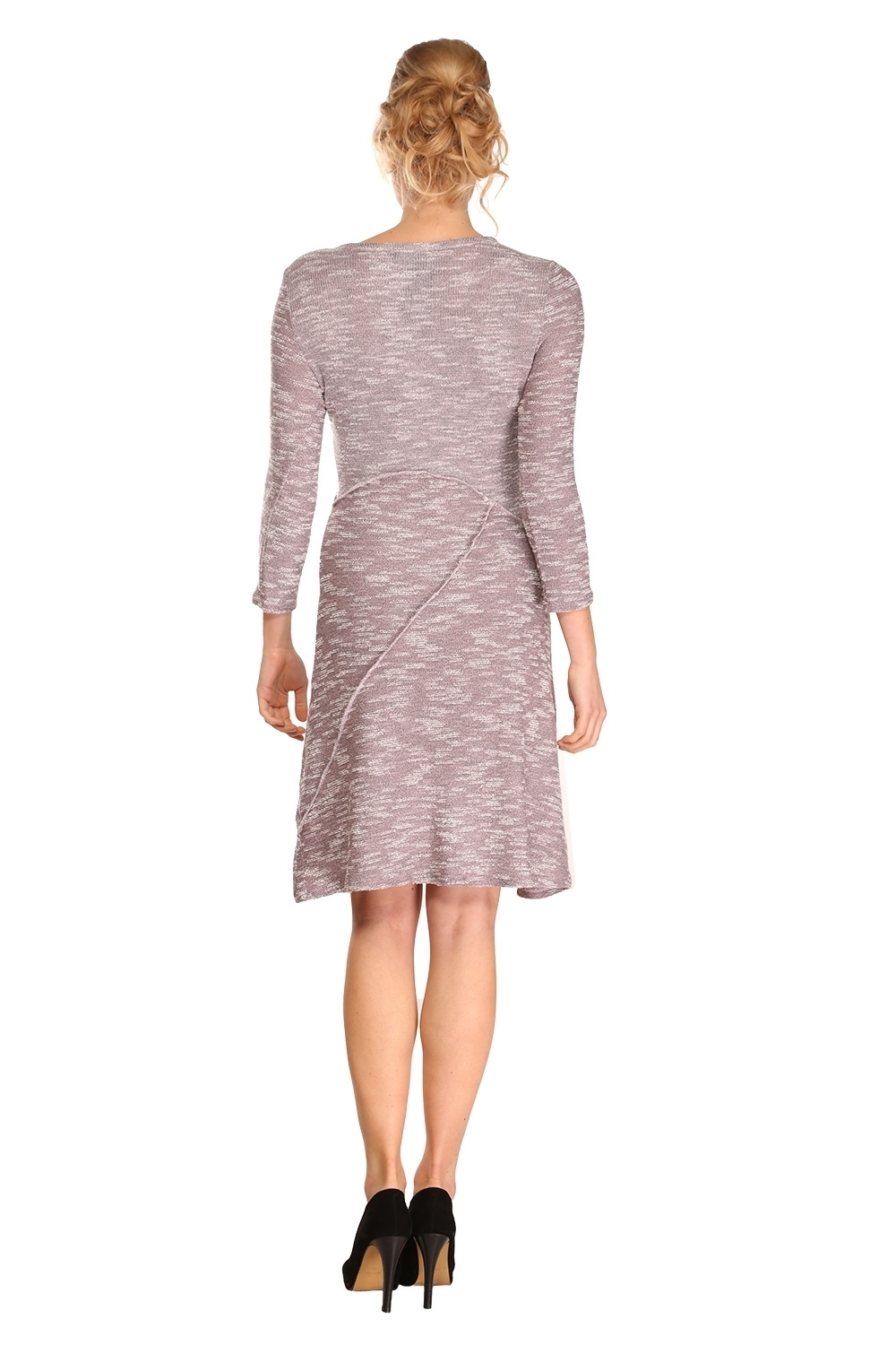 Me Paris: Pale Rose Pieced Heather Dress (1 Left!)
