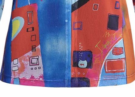 Simply Art Dolcezza: Fuschia Paint Spill Zip Up Jacket