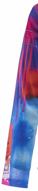 Simply Art Dolcezza: Fuschia Paint Spill Zip Up Jacket