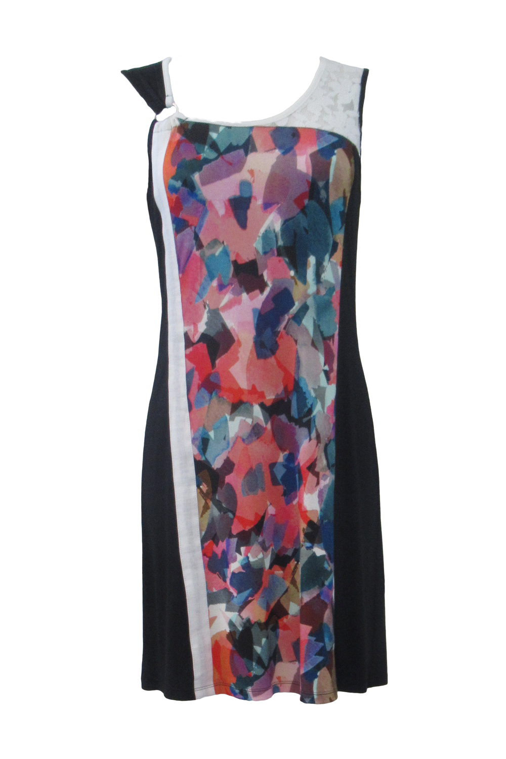 Maloka: Pink Diamond Prism Colorblock Sundress