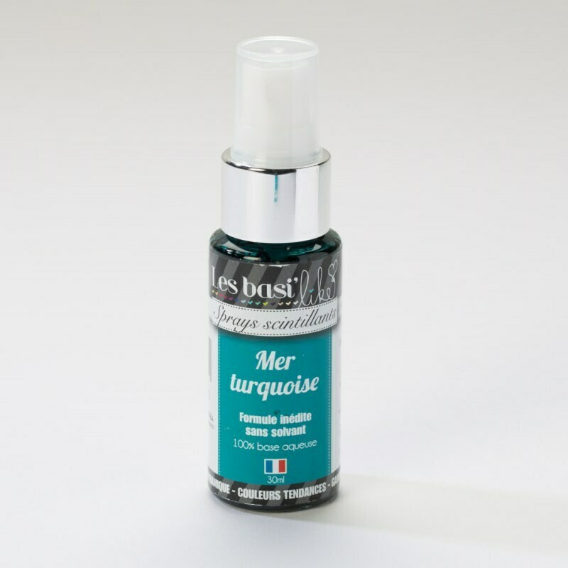 Encres en sprays - couleur Mer turquoise Encres en sprays - couleur Mer turquoise