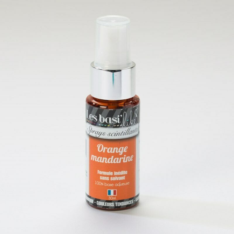 Encres en sprays - couleur Orange mandarine Encres en sprays - couleur Orange mandarine