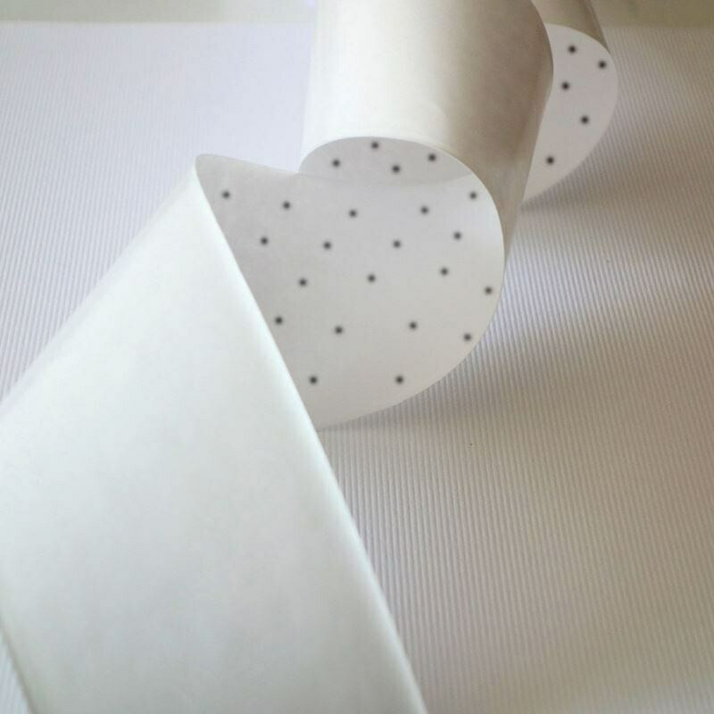 Kraft gommé large blanc pois Kraft gommé large blanc pois