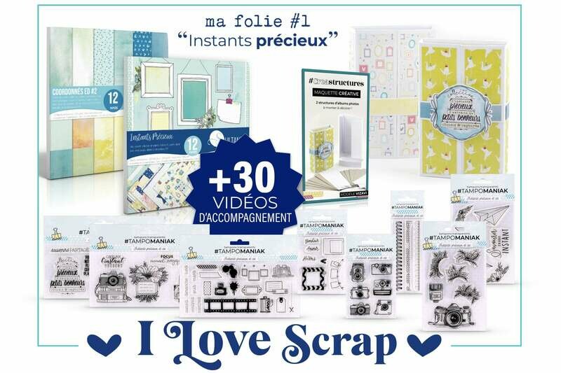 Kit I love scrap instants précieux - 32x32x5cm Kit I love scrap instants précieux - 32x32x5cm