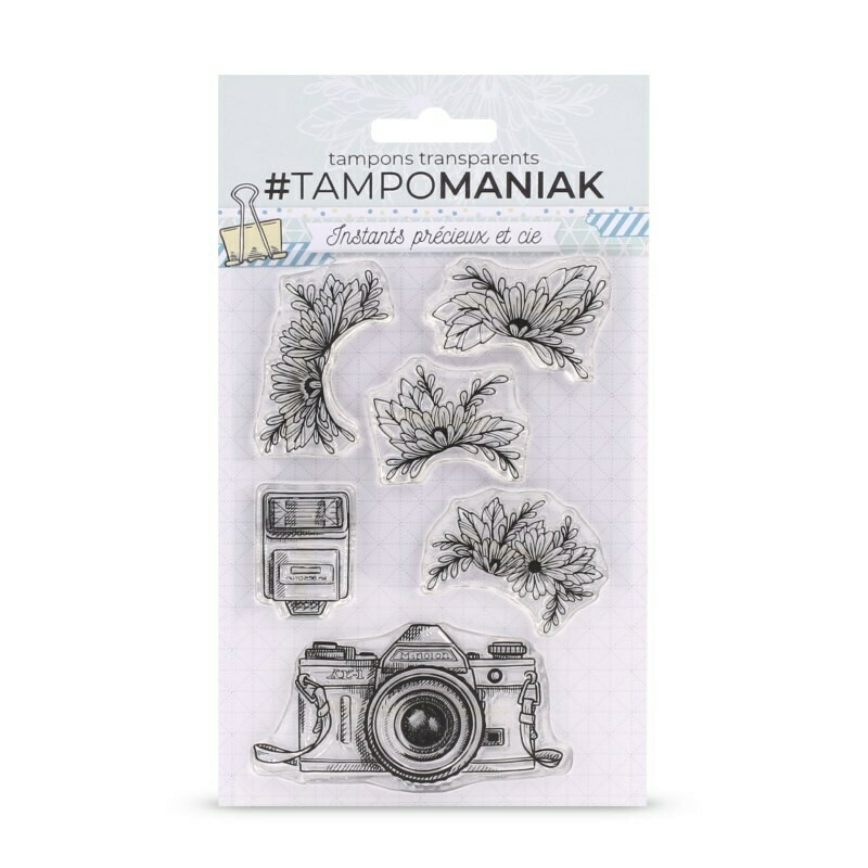 Set de tampons clear Appareil fleuri - 10x15cm Set de tampons clear Appareil fleuri - 10x15cm