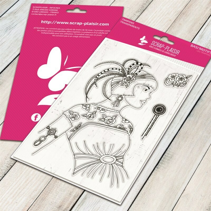Set de 3 tampons clear danseuse de charleston - 10x15cm Set de 3 tampons clear danseuse de charleston - 10x15cm