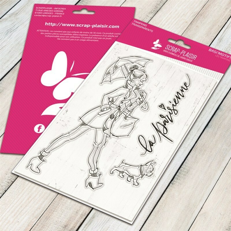 Set de 3 tampons clear la Parisienne - 10x15cm Set de 3 tampons clear la Parisienne - 10x15cm