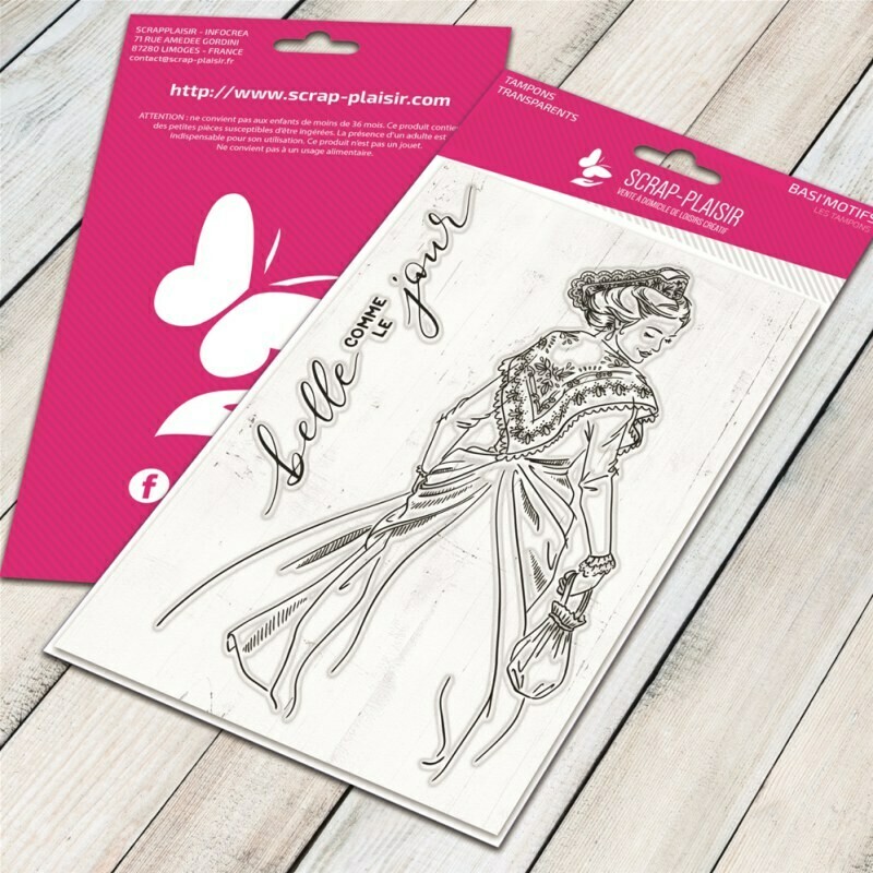 Set de 2 tampons clear arlésienne - 10x15cm Set de 2 tampons clear arlésienne - 10x15cm