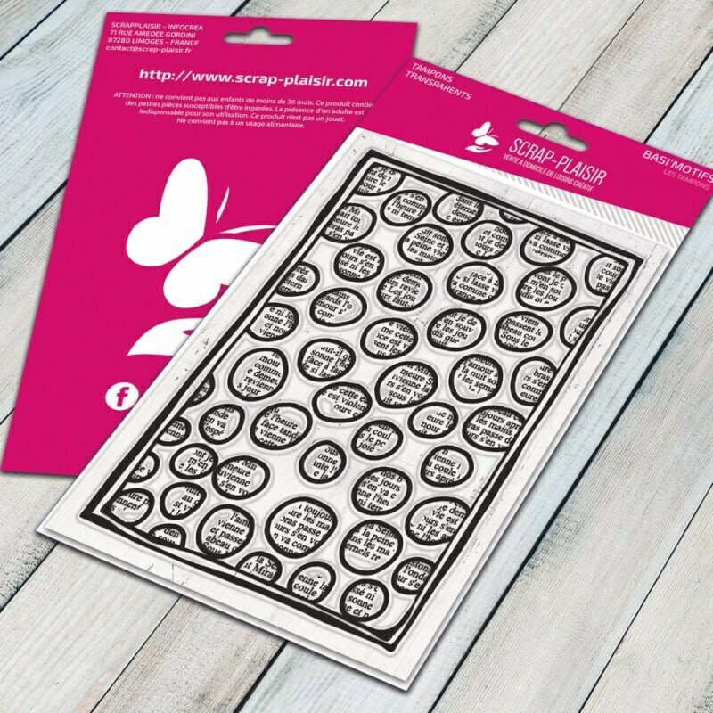 Set de 1 tampons clear mixed-media bulles - 10x15cm Set de 1 tampons clear mixed-media bulles - 10x15cm