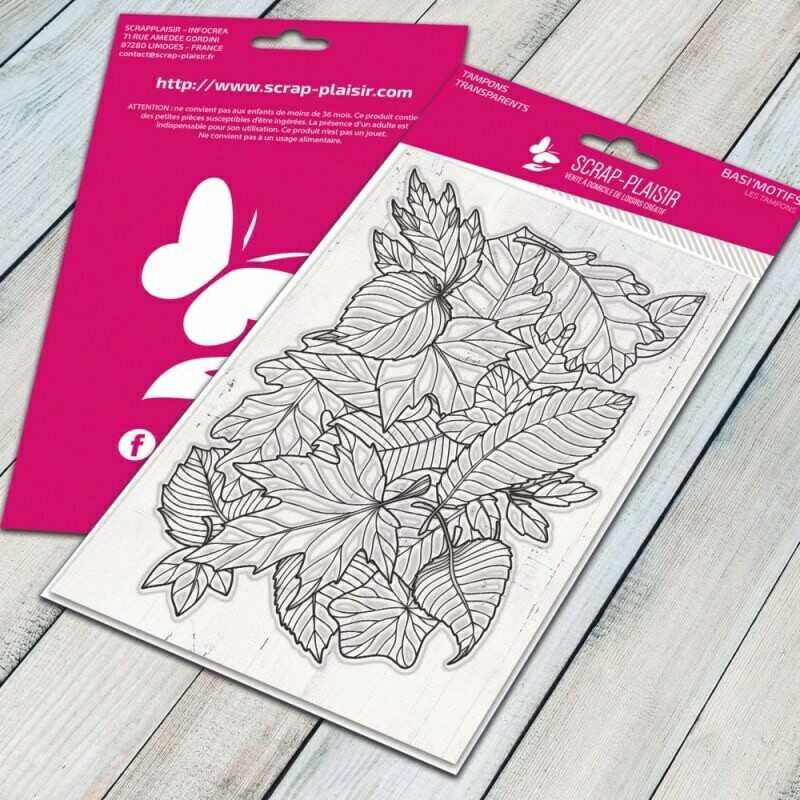 Set de 1 tampons clear feuilles 2 - 10x15cm Set de 1 tampons clear feuilles 2 - 10x15cm